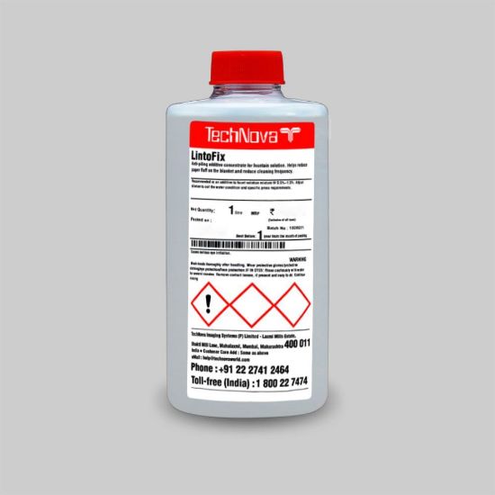 lintofix, anti-piling additive, all types of founts, fountain solution additive