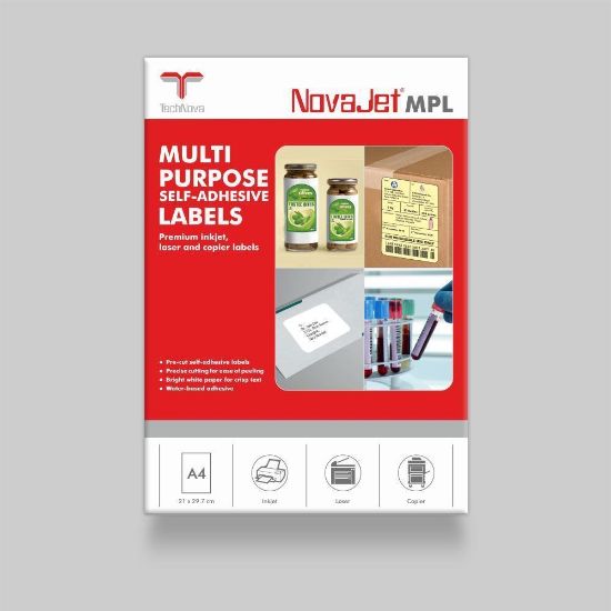 Picture of NovaJet Multipurpose Label 01P - 210x297 WOD - MPL01P