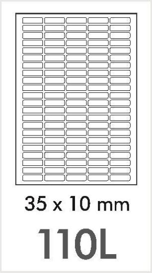 Picture of NovaJet Multipurpose Label 110L-35 x 10 WR - MPL110L