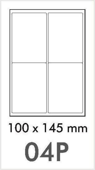 Picture of NovaJet Multipurpose Label HM 04P- 100 x 145 WR - MPLHM04