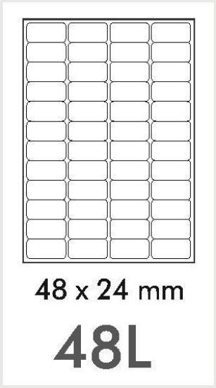 Picture of NovaJet Multipurpose Label HM 48L 48 x 24 WR - MPLHM48L