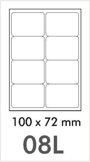 Picture of NovaJet Multipurpose Label 08L-100 x 72 WR - MPL08L