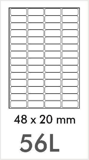 Picture of NovaJet Multipurpose Label HM 56L-48 x 20 WR - MPLHM56L