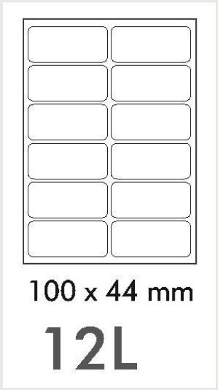 Picture of NovaJet Multipurpose Label  12L-100 x 44 WR - MPL 12L