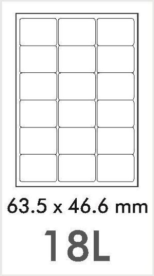 Picture of NovaJet Multipurpose Label 18L - 63.5 x 46.6 WR - MPL18L