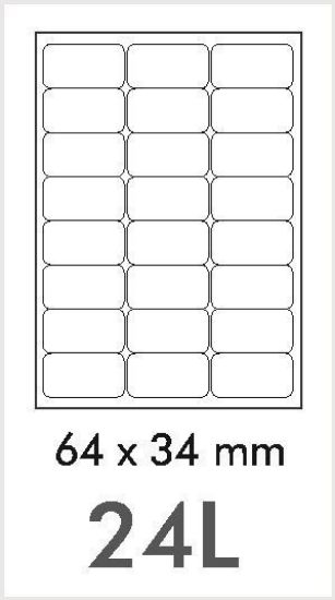 Picture of NovaJet Multipurpose Label 24L-64 x 34 WR - MPL24L