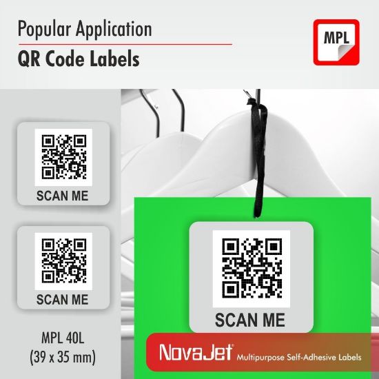 Picture of NovaJet Multipurpose Label 40L-39 x 35 WR - MPL40L