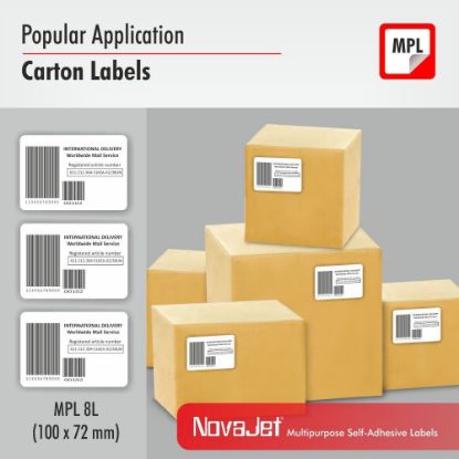 Picture of NovaJet Multipurpose Label HM 08L-100 x 72 WR - MPLHM08L