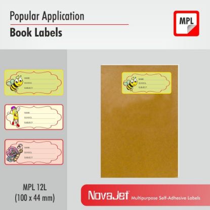 Picture of NovaJet Multipurpose Label  12L-100 x 44 WR - MPL 12L