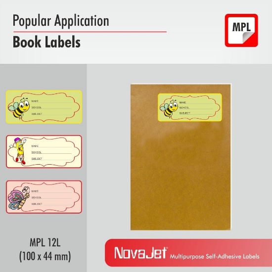 Picture of NovaJet Multipurpose Label  12L-100 x 44 WR - MPL 12L