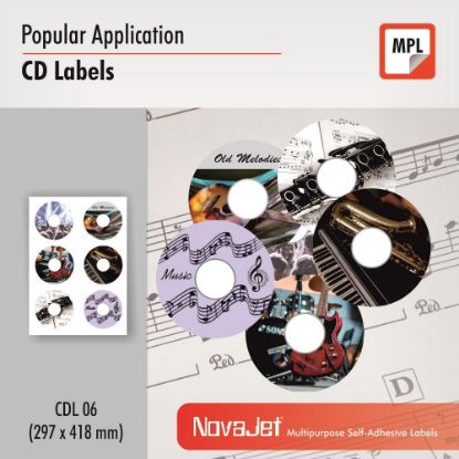 Picture of NovaJet Multipurpose Label CDL 06 - 117 WM