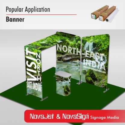 Picture of NovaSign Eco-sol Banner Satin PET 190 Grey Back (ESO 7308)