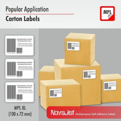 Picture of NovaJet Multipurpose Label Everyday 08L-100 x 72 WR