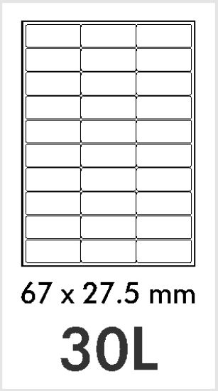 Picture of NovaJet Multipurpose Label Everyday 30L - 66.5 x 27.5 WR