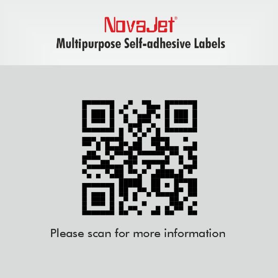 Picture of NovaJet Multipurpose Label 21L - 63.5 x 38 WR - MPL21L
